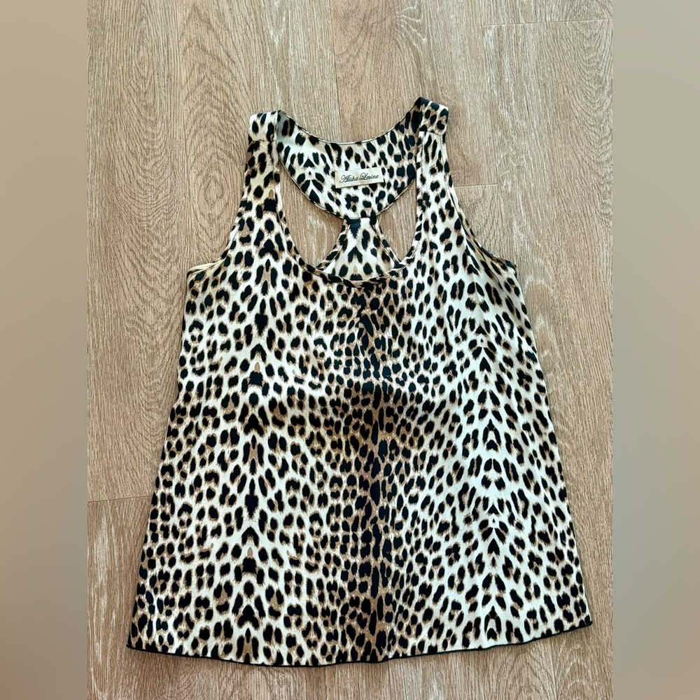 Alisha Levine Leopard Print Sleeveless Top